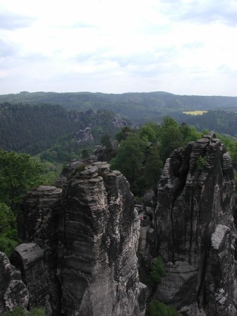 Rock formations in the Bastei